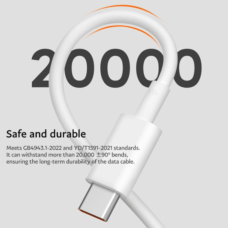 Original Xiaomi 6A USB-C / Type-C to USB-C / Type-C Fast Charging Data Cable, Length: 1m - USB-C & Type-C Cable by Xiaomi | Online Shopping South Africa | PMC Jewellery | Buy Now Pay Later Mobicred