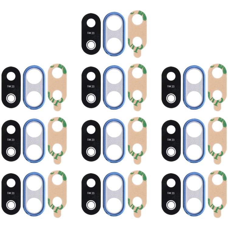 For Huawei P20 Lite 10pcs Back Camera Bezel with Lens Cover & Adhesive (Blue) - free shipping - PMC TechLife - Order now!