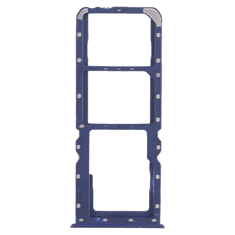 For OPPO A5 / A3s 2 x SIM Card Tray + Micro SD Card Tray (Blue) - Card Socket by PMc TechLife | Online Shopping South Africa | PMc TechLife | Buy Now Pay Later Mobicred