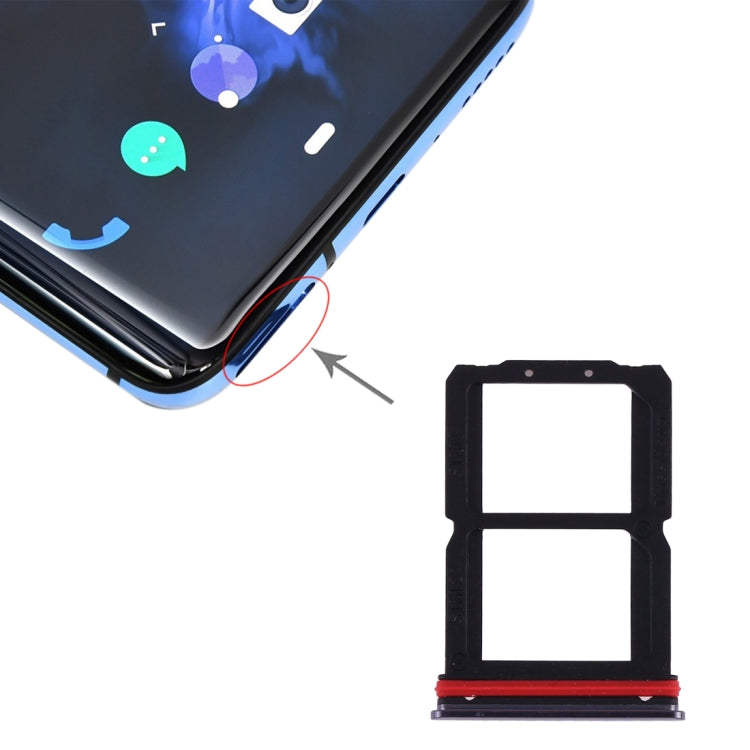 For OnePlus 7 SIM Card Tray + SIM Card Tray (Grey) - Card Tray by PMC TechLife | Online Shopping South Africa | PMC TechLife | Buy Now Pay Later Mobicred