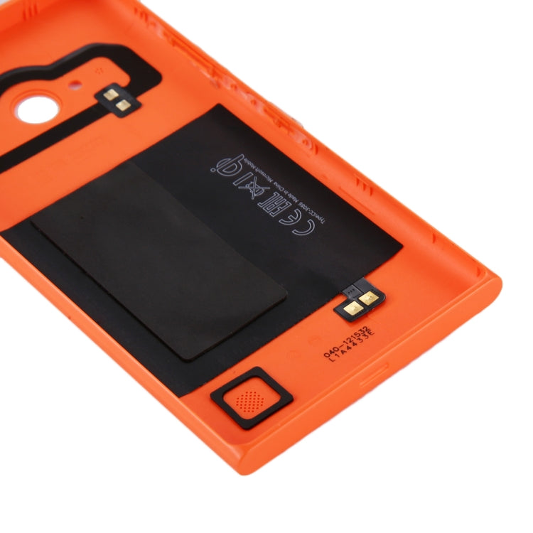 Solid Color NFC Battery Back Cover for Nokia Lumia 735 (Orange) - Back Cover by PMC Jewellery | Online Shopping South Africa | PMC Jewellery | Buy Now Pay Later Mobicred