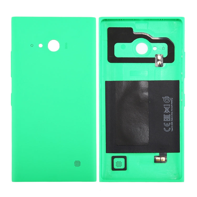 for Nokia Lumia 735 Solid Color NFC Battery Back Cover(Green) - Back Cover by PMC Jewellery | Online Shopping South Africa | PMC Jewellery | Buy Now Pay Later Mobicred