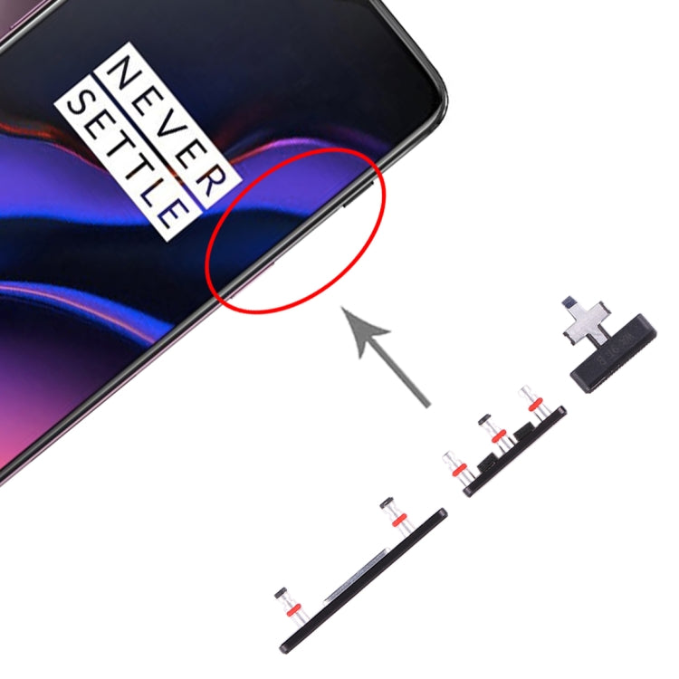 For OnePlus 6T Side Keys (Black) - Home key & Side Key by PMC TechLife | Online Shopping South Africa | PMC TechLife