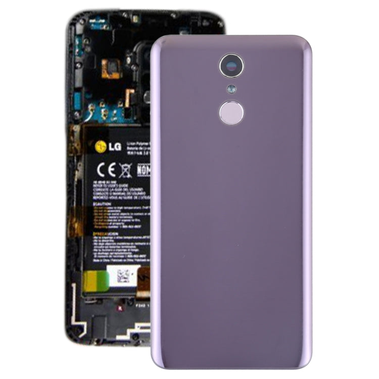 Battery Back Cover with Camera Lens & Fingerprint Sensor for LG Q7 / Q7+(Purple) - For LG by PMC Jewellery | Online Shopping South Africa | PMC Jewellery | Buy Now Pay Later Mobicred