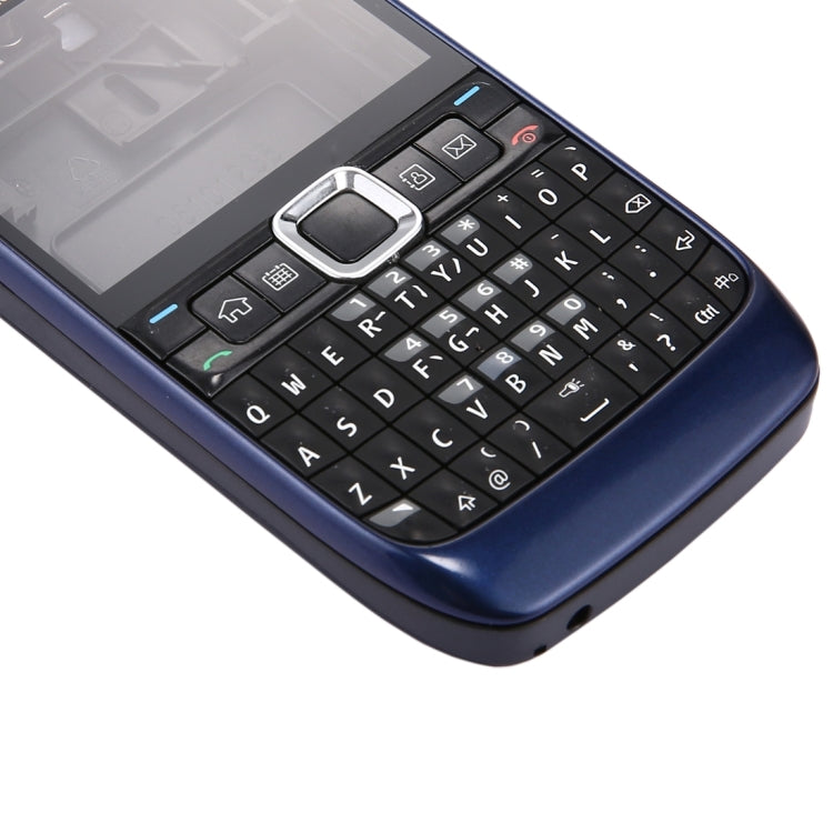 Full Housing Cover (Front Cover + Middle Frame Bezel + Battery Back Cover + Keyboard) for Nokia E63(Dark Blue) - Full Housing Cover by PMC Jewellery | Online Shopping South Africa | PMC Jewellery | Buy Now Pay Later Mobicred