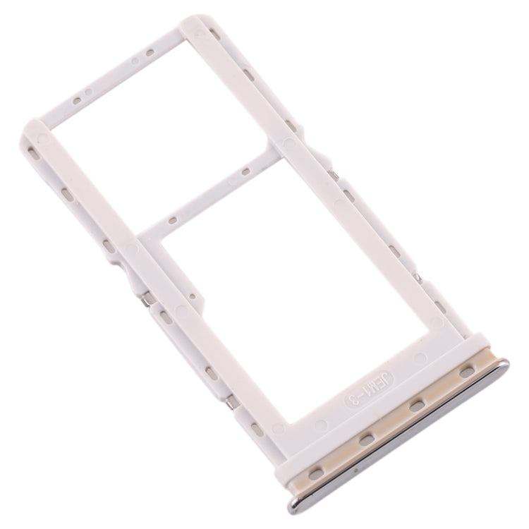 SIM Card Tray + SIM Card Tray / Micro SD Card Tray for Xiaomi Mi CC9e / Mi A3(Silver) - Card Tray by PMc TechLife | Online Shopping South Africa | PMc TechLife | Buy Now Pay Later Mobicred