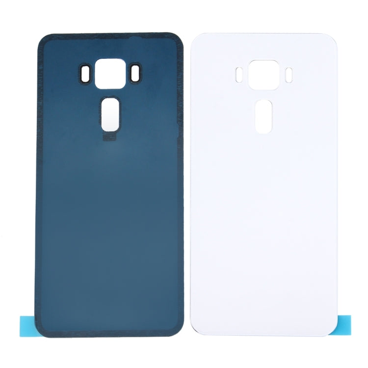 5.5 inch Glass Back Battery Cover for ASUS ZenFone 3 / ZE552KL(White) - Back Cover by PMC Jewellery | Online Shopping South Africa | PMC Jewellery | Buy Now Pay Later Mobicred