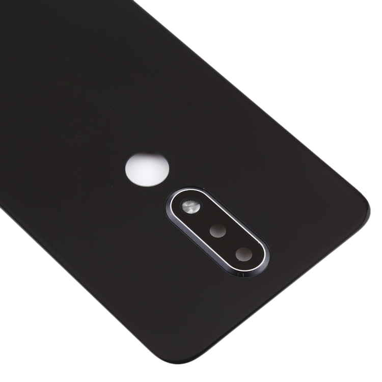 Battery Back Cover with Camera Lens for Nokia X6 (2018) / 6.1 Plus TA-1099 TA-1103(Black) - Back Cover by PMC Jewellery | Online Shopping South Africa | PMC Jewellery | Buy Now Pay Later Mobicred