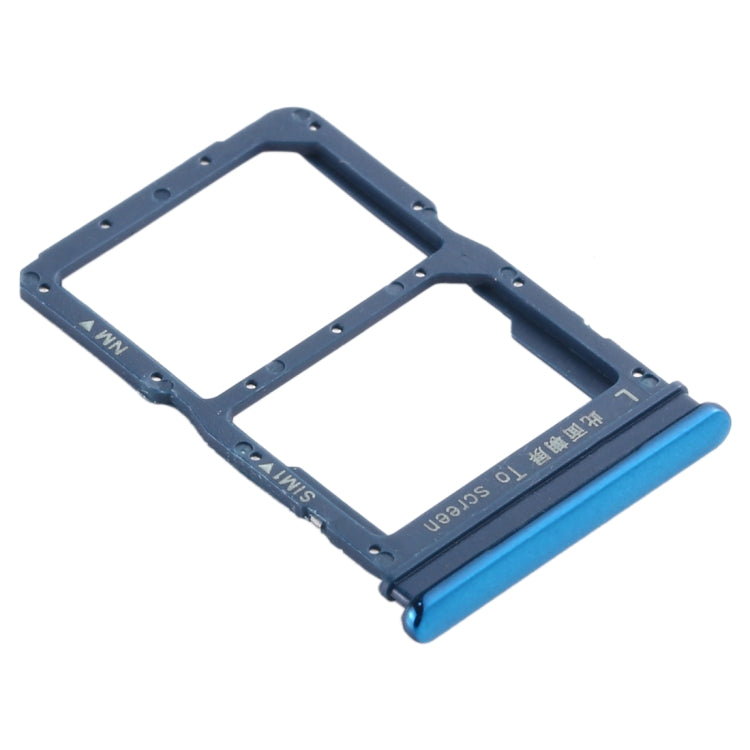 SIM Card Tray + NM Card Tray for Huawei Honor 20 Lite (Blue) - Card Socket by PMc TechLife | Online Shopping South Africa | PMc TechLife | Buy Now Pay Later Mobicred