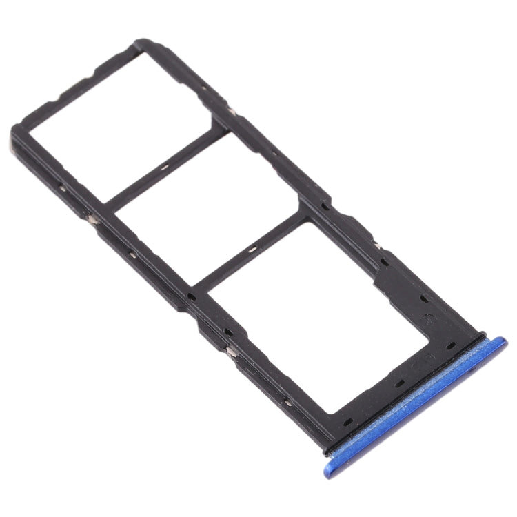 For vivo Y3 SIM Card Tray + SIM Card Tray + Micro SD Card Tray (Blue) - Card Socket by PMc TechLife | Online Shopping South Africa | PMc TechLife | Buy Now Pay Later Mobicred