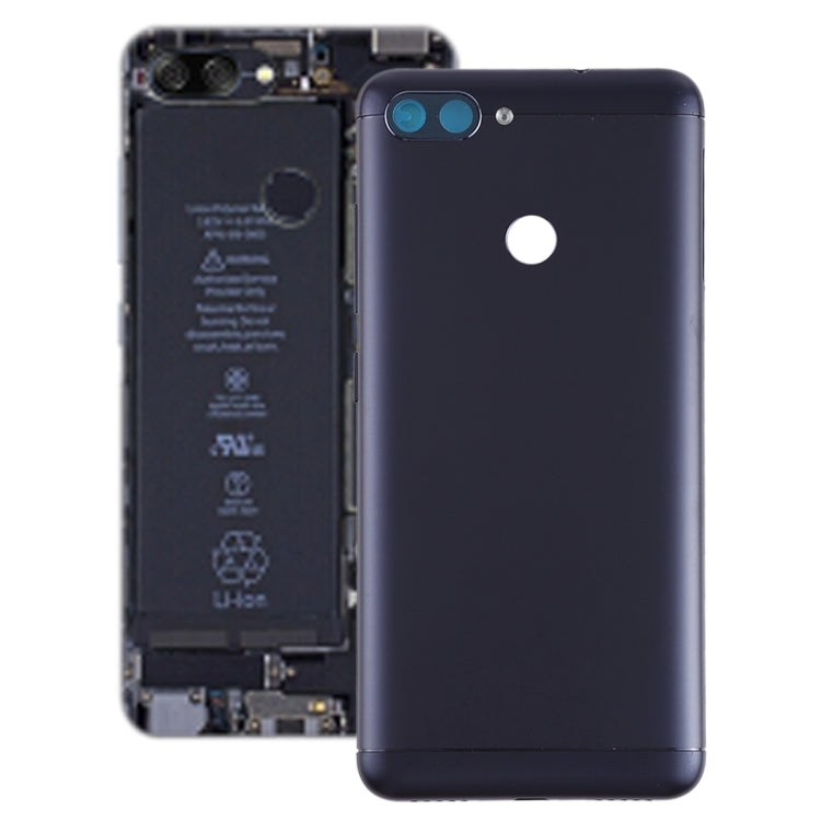Back Cover with Camera Lens & Side Keys for Asus Zenfone Max Plus (M1) / ZB570TL(Black) - Back Cover by PMC TechLife | Online Shopping South Africa | PMC TechLife | Buy Now Pay Later Mobicred