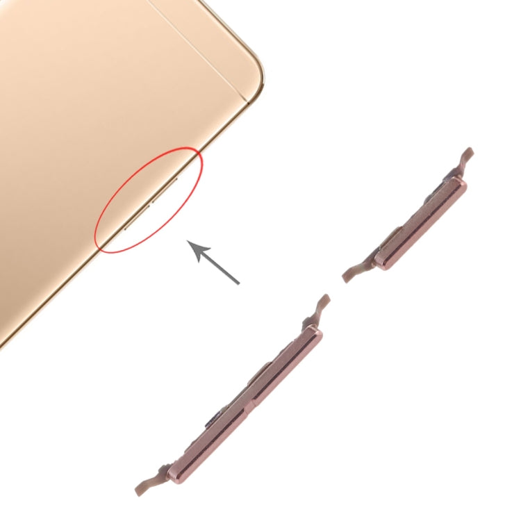 For OPPO A37 Side Keys(Gold) - free shipping - PMc TechLife - Order now!