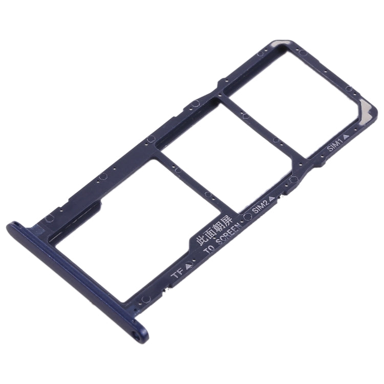 SIM Card Tray + Micro SD Card Tray for Huawei Y5 Prime (2018) / Honor Play 7 (Blue) - Card Socket by PMc TechLife | Online Shopping South Africa | PMc TechLife | Buy Now Pay Later Mobicred