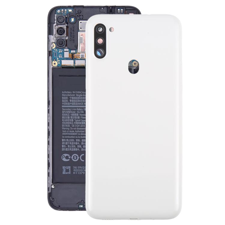 For Samsung Galaxy A11 SM-A115F Back Cover with Camera Lens Cover(White) - free shipping - PMC TechLife - Order now!