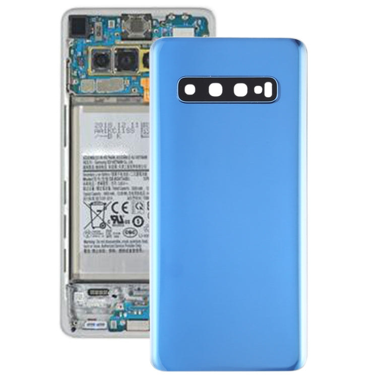For Galaxy S10 Battery Back Cover with Camera Lens (Blue) - free shipping - PMc TechLife - Order now!