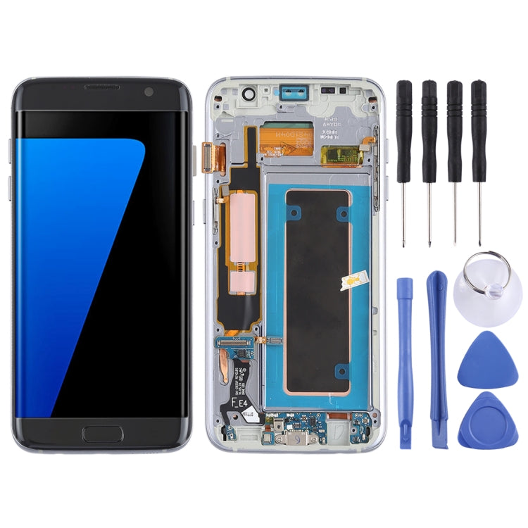 Original Super AMOLED Material LCD Screen and Digitizer Full Assembly(with Frame / Charging Port Flex Cable / Power Button Flex Cable / Volume Button Flex Cable) for Galaxy S7 Edge / G935F / G935FD(Black) - free shipping - PMc TechLife - Order now!