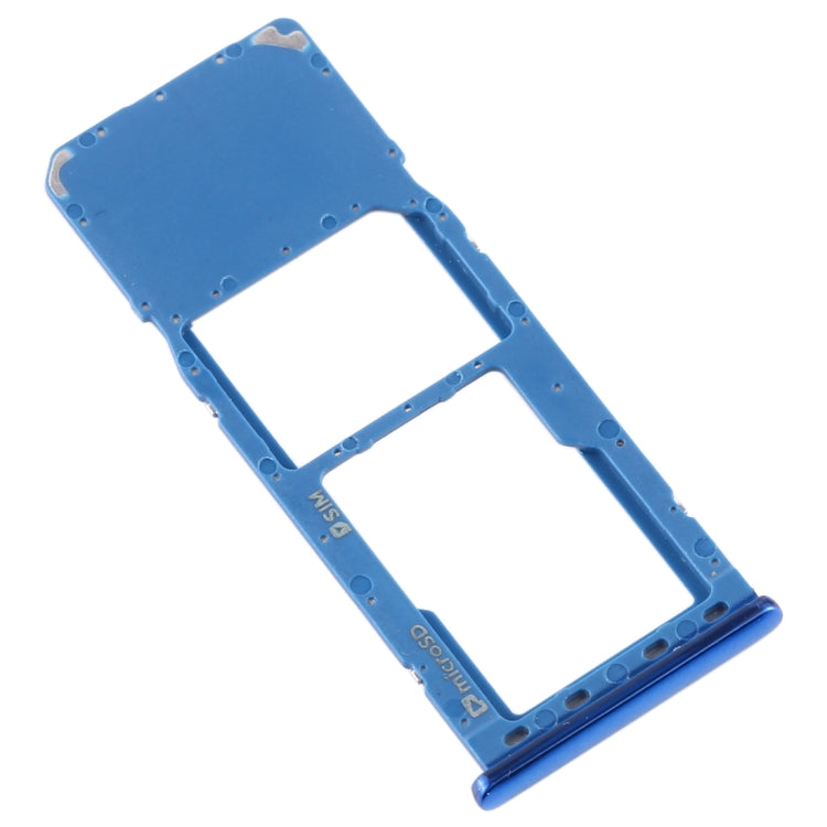 For Galaxy A7 (2018) / A750F SIM Card Tray + Micro SD Card Tray (Blue) - free shipping - PMc TechLife - Order now!