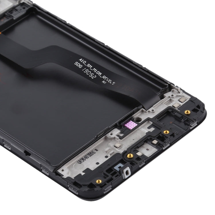 OEM LCD Screen for Samsung Galaxy A10 / SM-A105F (Single Card Version) Digitizer Full Assembly with Frame (Black) - free shipping - PMc TechLife - Order now!