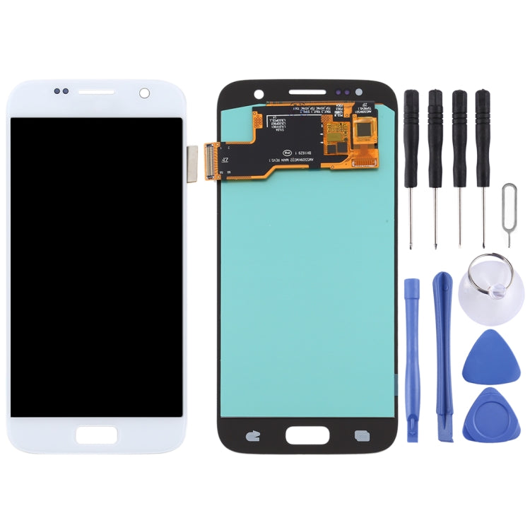 OLED LCD Screen for Samsung Galaxy S7 with Digitizer Full Assembly (Silver) - free shipping - PMc TechLife - Order now!