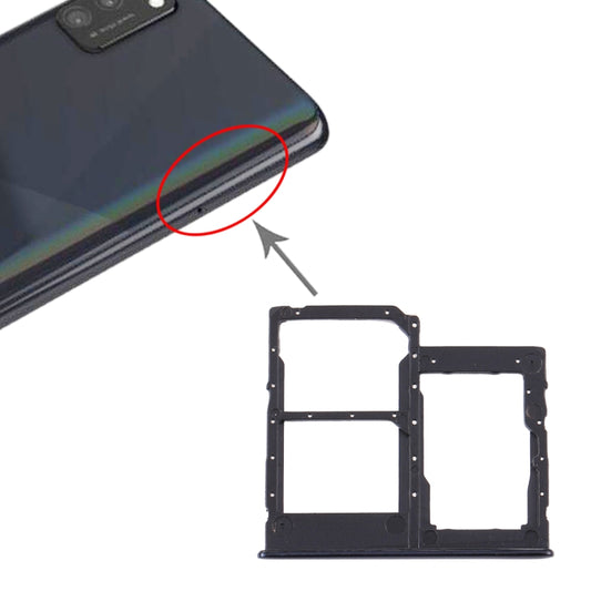 For Samsung Galaxy A41 / A415 SIM Card Tray + SIM Card Tray + Micro SD Card Tray (Black) - Galaxy A Series Parts by PMC Jewellery | Online Shopping South Africa | PMC Jewellery | Buy Now Pay Later Mobicred