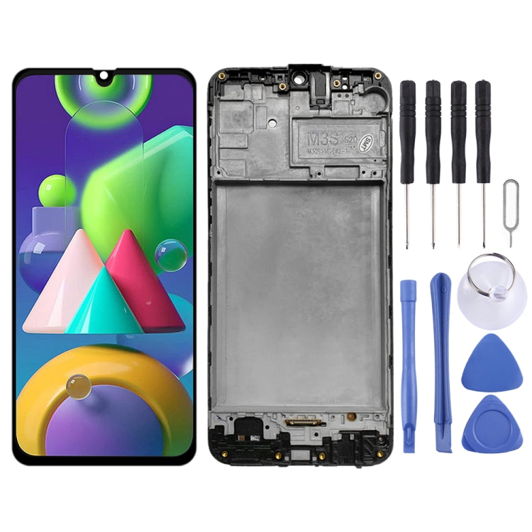Original LCD Screen for Samsung Galaxy M21 SM-M215 Digitizer Full Assembly With Frame - free shipping - PMc TechLife - Order now!