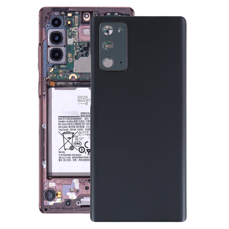 For Samsung Galaxy Note20 Battery Back Cover with Camera Lens Cover (Black) - free shipping - PMc TechLife - Order now!