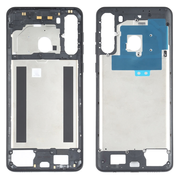 For Samsung Galaxy A21 SM-A215  Middle Frame Bezel Plate (Black) - free shipping - PMc TechLife - Order now!
