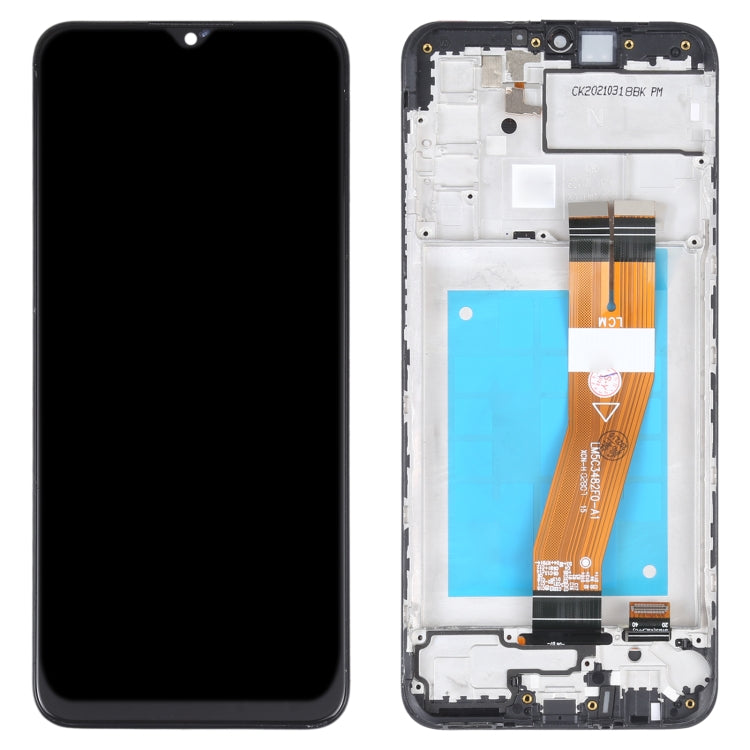 TFT Material LCD Screen and Digitizer Full Assembly With Frame for Samsung Galaxy M02s(Black) - free shipping - PMc TechLife - Order now!