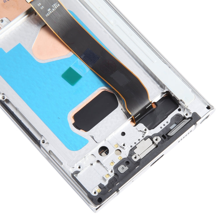 For Samsung Galaxy Note20 Ultra 4G Original Super AMOLED LCD Screen Digitizer Full Assembly With Frame (Silver) - free shipping - PMC TechLife - Order now!