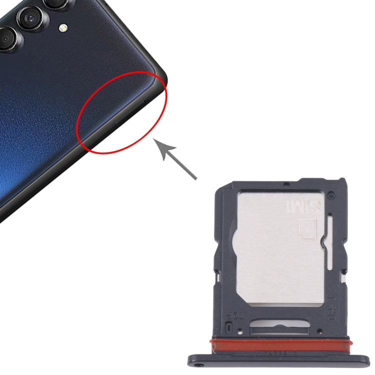 For Samsung Galaxy M55 SM-M556B Original SIM Card Tray + SIM Card Tray / Micro SD Card Tray (Black) - Galaxy M Series Parts by PMC Jewellery | Online Shopping South Africa | PMC Jewellery | Buy Now Pay Later Mobicred