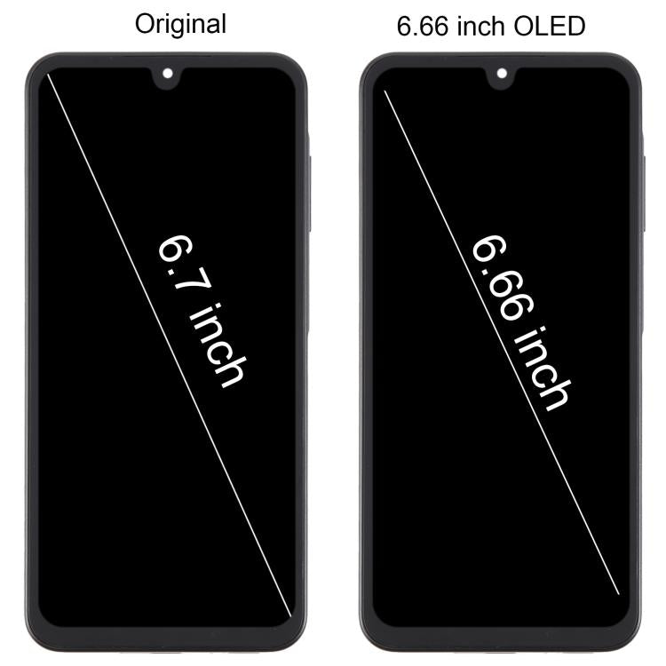 For Samsung Galaxy A26 SM-A266B 6.66 inch OLED LCD Screen Digitizer Full Assembly with Frame (Green) - free shipping - PMc TechLife - Order now!