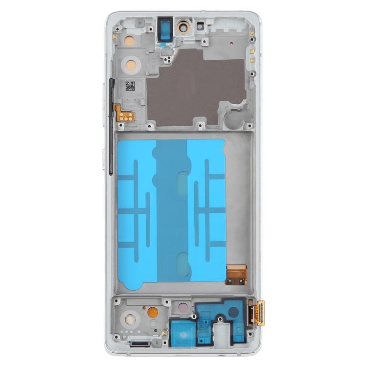 For Samsung Galaxy A51 5G SM-A516 6.36 inch OLED LCD Screen Digitizer Full Assembly with Frame (Silver) - free shipping - PMC TechLife - Order now!