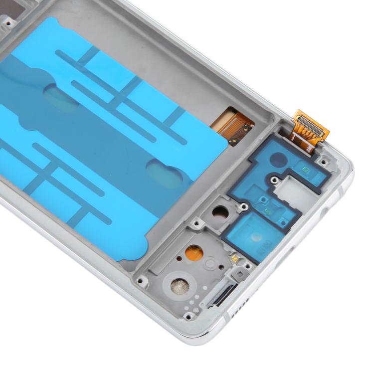 For Samsung Galaxy A51 5G SM-A516 6.36 inch OLED LCD Screen Digitizer Full Assembly with Frame (Silver) - free shipping - PMC TechLife - Order now!