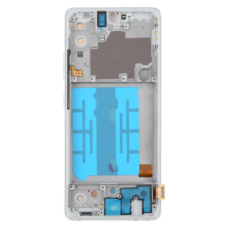 For Samsung Galaxy A51 5G SM-A516 6.43 inch OLED LCD Screen Digitizer Full Assembly with Frame (Silver) - free shipping - PMC TechLife - Order now!