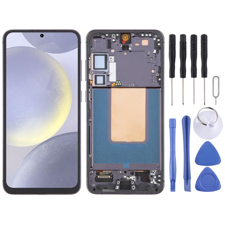 For Samsung Galaxy S24+ SM-S926B OLED LCD Screen Digitizer Full Assembly with Frame (Black) - free shipping - PMC TechLife - Order now!
