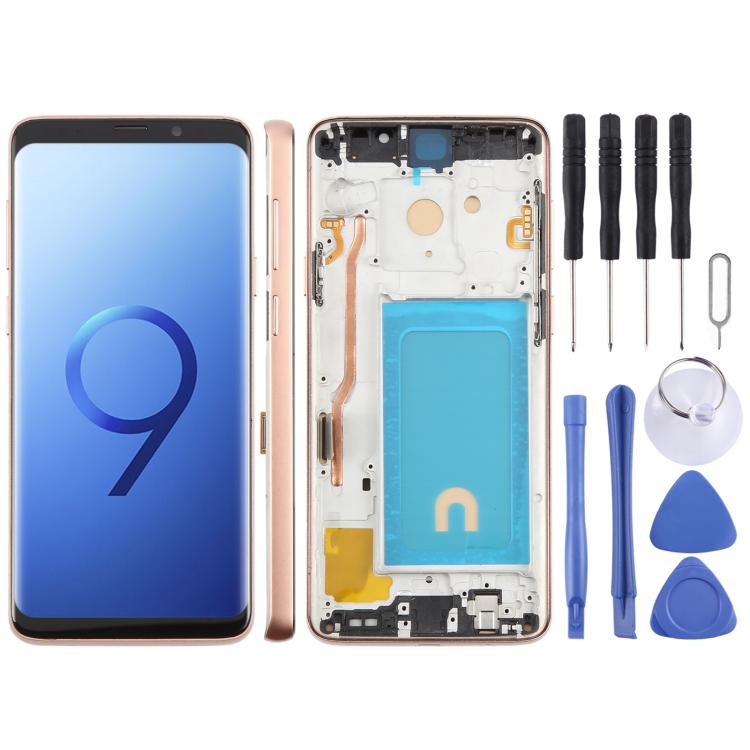 For Samsung Galaxy S9+ SM-G965F 6.18 inch TFT LCD Screen Digitizer Full Assembly with Frame (Gold) - free shipping - PMC TechLife - Order now!