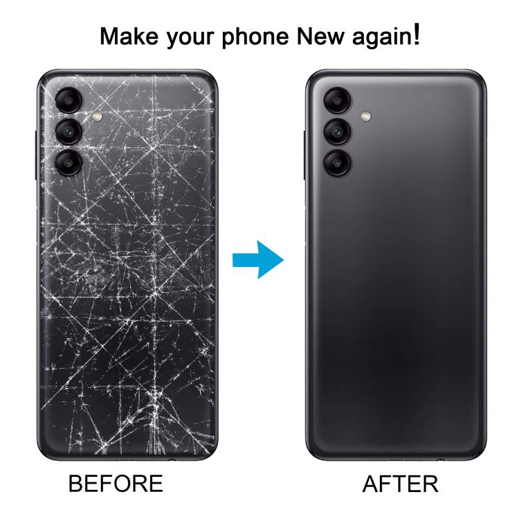 For Samsung Galaxy A04s SM-A047F Back Cover with Camera Lens Cover(Gray) - free shipping - PMC TechLife - Order now!