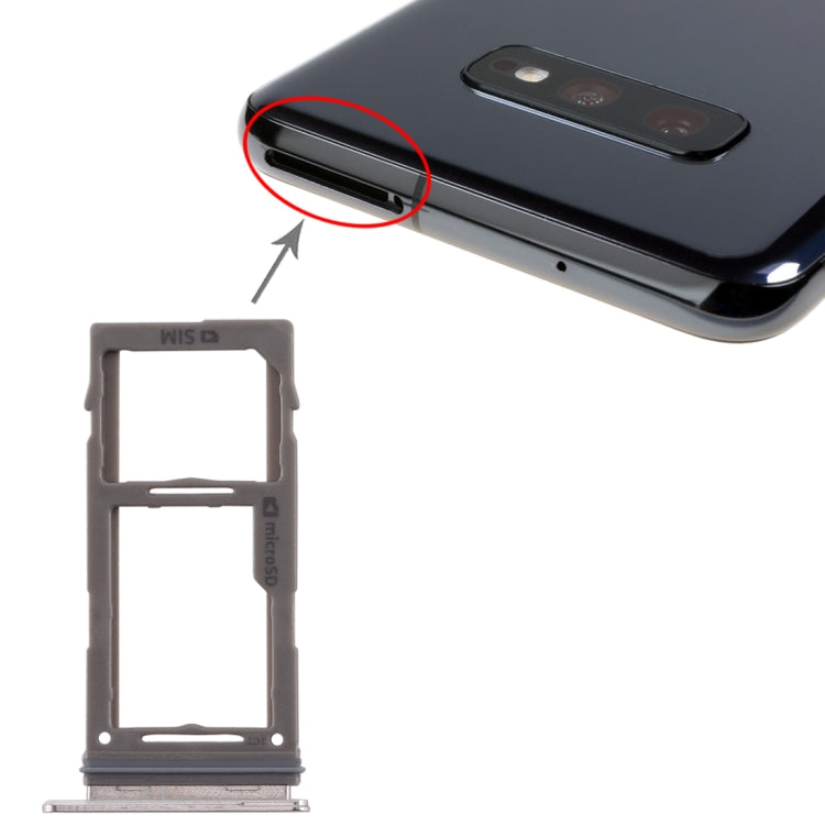 For Samsung Galaxy S10+ / S10 / S10e SIM Card Tray + Micro SD Card Tray (White) - free shipping - PMc TechLife - Order now!