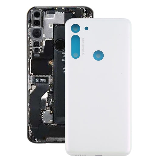 Battery Back Cover for Motorola Moto G8 (White) - Back Cover by PMC Jewellery | Online Shopping South Africa | PMC Jewellery | Buy Now Pay Later Mobicred