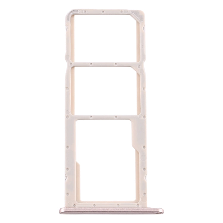 SIM Card Tray + SIM Card Tray + Micro SD Card Tray for Huawei Honor 8A Pro (Gold) - Card Socket by PMc TechLife | Online Shopping South Africa | PMc TechLife | Buy Now Pay Later Mobicred