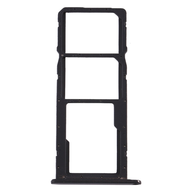 SIM Card Tray + SIM Card Tray + Micro SD Card Tray for Huawei Y6 (2019) (Black) - Card Socket by PMC TechLife | Online Shopping South Africa | PMC TechLife