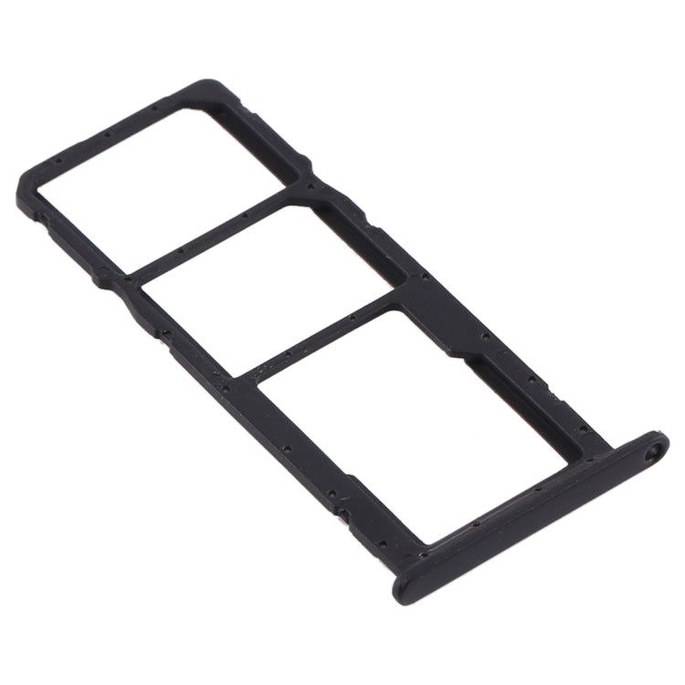 SIM Card Tray + SIM Card Tray + Micro SD Card Tray for Huawei Y6 (2019) (Black) - Card Socket by PMC TechLife | Online Shopping South Africa | PMC TechLife