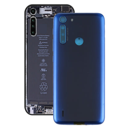 Battery Back Cover for Motorola One Fusion/XT2073-2(Blue) - Back Cover by PMC Jewellery | Online Shopping South Africa | PMC Jewellery | Buy Now Pay Later Mobicred