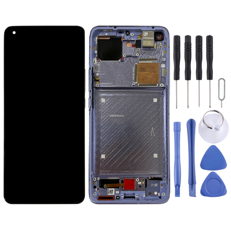 Original AMOLED Material LCD Screen and Digitizer Full Assembly With Frame for Xiaomi Mi 11 Ultra / Mi 11 Pro M2102K1G M2102K1C M2102K1AC (Purple) - LCD Screen by PMC Jewellery | Online Shopping South Africa | PMC Jewellery