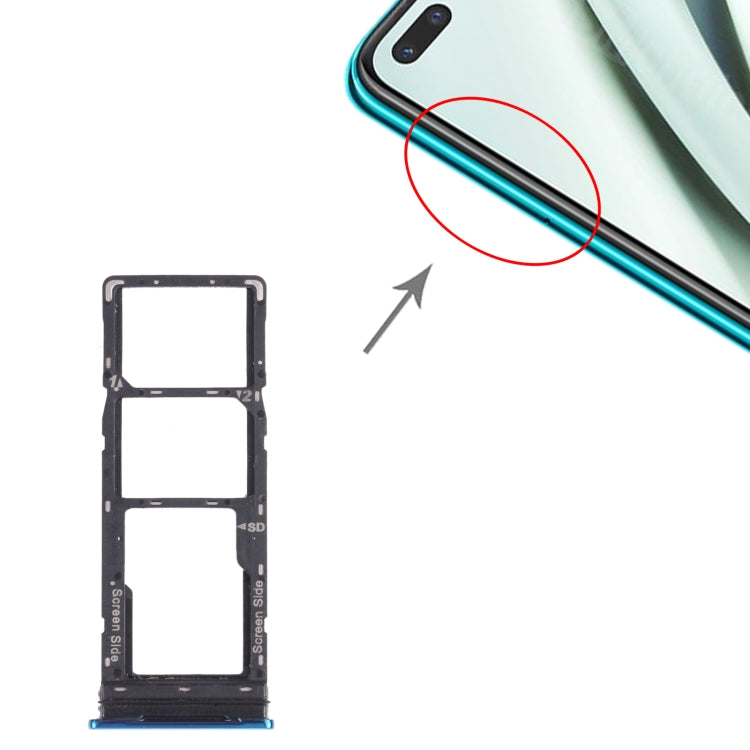 For infinix Note 8 X692 SIM Card Tray + SIM Card Tray + Micro SD Card Tray (Green) - Card Tray by PMc TechLife | Online Shopping South Africa | PMc TechLife | Buy Now Pay Later Mobicred