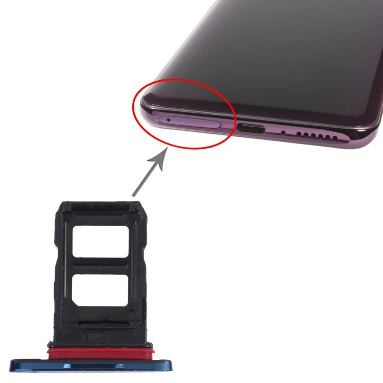 For OPPO Find X CPH1871 PAFM00 SIM Card Tray + SIM Card Tray (Blue) - free shipping - PMc TechLife - Order now!