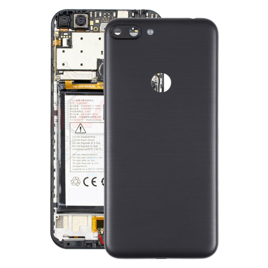 For Alcatel 1S (2019) 5024 5024A 5024D 5024F Battery Back Cover  (Black) - Back Cover by PMC Jewellery | Online Shopping South Africa | PMC Jewellery | Buy Now Pay Later Mobicred