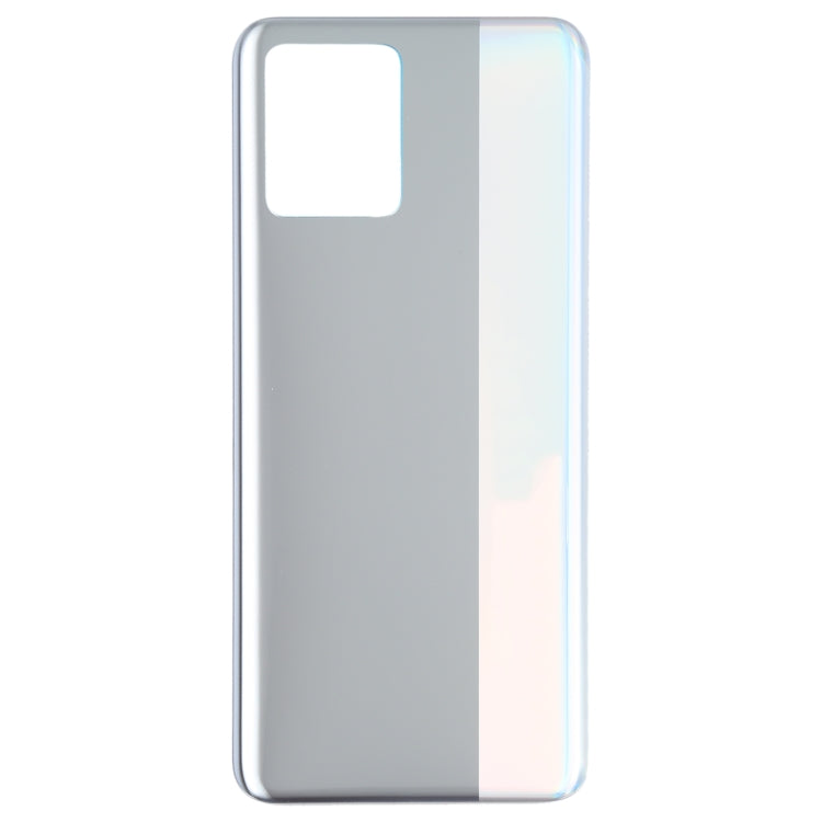 For OPPO Realme 8 4G RMX3085 Battery Back Cover (Silver) - Back Cover by PMC Jewellery | Online Shopping South Africa | PMC Jewellery | Buy Now Pay Later Mobicred