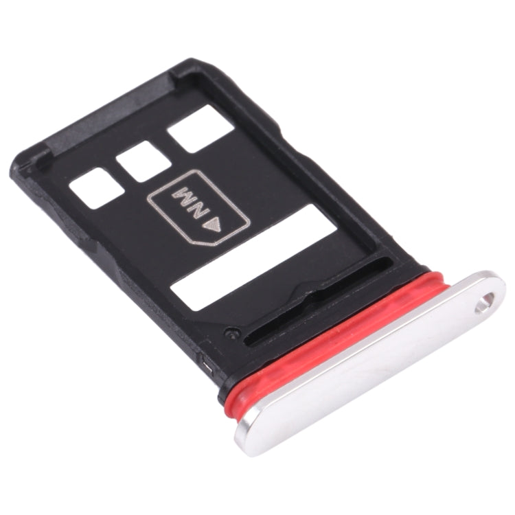 NM Card Tray + SIM Card Tray for Huawei Mate 40E 4G (Silver) - Card Socket by PMc TechLife | Online Shopping South Africa | PMc TechLife | Buy Now Pay Later Mobicred