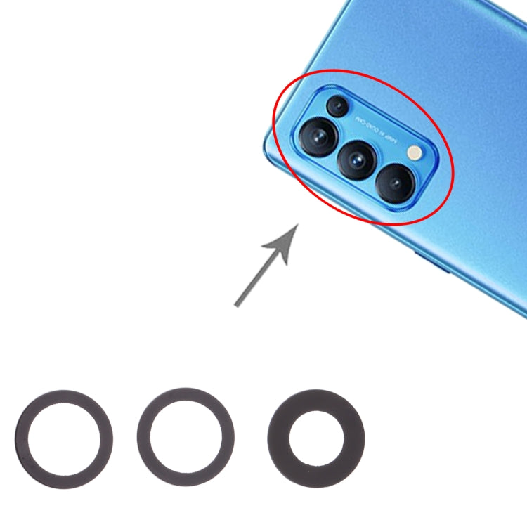 For OPPO Reno5 Pro 5G / Reno6 Pro 5G 10pcs Back Camera Lens - Camera Series by PMC TechLife | Online Shopping South Africa | PMC TechLife